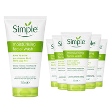 Load image into Gallery viewer, Simple Face Wash Range-Moisturising, Refreshing, Clear Pore Scrub or Glow, 150ml