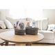 Load image into Gallery viewer, Jocca Woven Crochet Storage Baskets Set of 2 Home Organiser Grey, Cream or Green