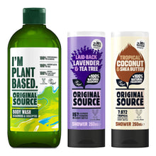 Load image into Gallery viewer, Original Source Vegan Shower Gel with 100% Natural Fragrance 250 or 335ml, 6Pk