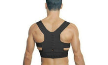Load image into Gallery viewer, Aquarius Magnetic Adjustable Therapy Back Shoulder Corrector Belt Black, Pack 2