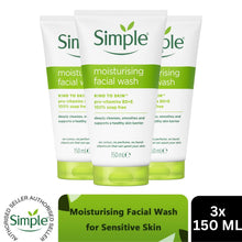 Load image into Gallery viewer, Simple Face Wash Range-Moisturising, Refreshing, Clear Pore Scrub or Glow, 150ml