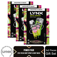 Load image into Gallery viewer, Lynx Epic Fresh Duo Gift Set with Body Spray &amp; Bodywash - Zesty Clean Scent