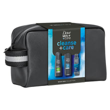 Load image into Gallery viewer, Dove Men+Care Gift Set Cleanse+Care Washbag, Bodywash, Deodorant &amp; Shampoo