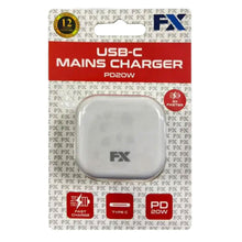 Load image into Gallery viewer, FX USB-C Mains Charger, PD20W Fast &amp; Universal Compatible, White