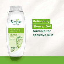 Load image into Gallery viewer, Simple Kind to Skin Refreshing Shower Gel 675ml, 3 Pack