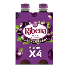 Load image into Gallery viewer, Ribena Blackcurrant Juice Drink Fat-Free Rich in Vitamin C, 12x500ml