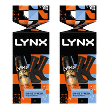 Load image into Gallery viewer, Lynx Sunset Spray + Socks Cracker Gift Set 1 piece, Choose your pack 1,2,3 or 4