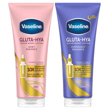 Load image into Gallery viewer, Vaseline Gluta-Hya Radiance Body Lotion Duo Dewy &amp; Overnight 200ml Each
