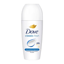 Load image into Gallery viewer, Dove Classic Fresh Roll On Anti-Perspirant Long Lasting Fragrance 50ml, 18 Pack