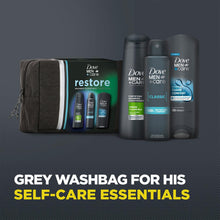 Load image into Gallery viewer, Dove Men+Care Restore Essential Collection 3Pcs Gift Set for Him with Washbag