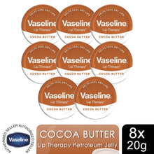 Load image into Gallery viewer, Vaseline Lip Balm Cocoa Butter 20g, 8 Pack Lip Therapy Moisturising &amp; Non Greasy