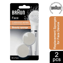 Load image into Gallery viewer, Braun Face 80-B Beauty Replacement Sponges - Pack of 2