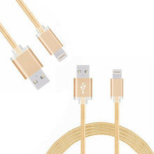 Load image into Gallery viewer, FX Braided iPhone USB Data Cable - 1m - Gold