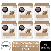 Load image into Gallery viewer, Nescafe Dolce Gusto Coffee Pods Caps Box of 16 Cortado Espresso Macchiato