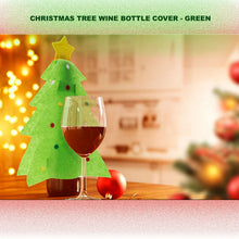 Load image into Gallery viewer, Flo Christmas Tree Wine Bottle Cover Green