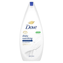 Load image into Gallery viewer, 6pk of 720ml Dove Deeply Nourishing Skin Natural Moisturiser Body Wash