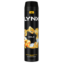Load image into Gallery viewer, 3pk Each Bundle of Lynx Gold For Men Body Spray 250ml with Body Wash 400ml