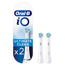 Load image into Gallery viewer, Oral-B iO Ultimate Clean Toothbrush Refill Replacement Heads White, Pack of 2