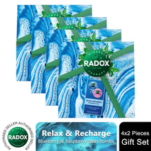 Load image into Gallery viewer, Radox Relax &amp; Recharge Blueberry &amp; Raspberry Bath Bombs 2Pcs Gift Set for Her
