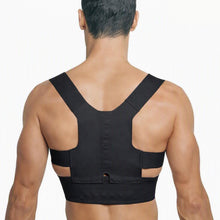 Load image into Gallery viewer, Aquarius Magnetic Adjustable Therapy Back Shoulder Corrector Belt Black, Pack 4