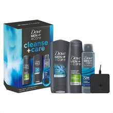 Load image into Gallery viewer, Dove Men+Care Cleanse+Care Gift Set with Bodywash, Deodorant &amp; Shampoo