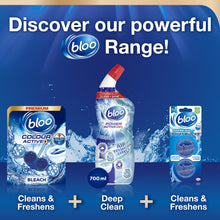 Load image into Gallery viewer, Bloo Colour Active Toilet Anti-Limescale Odour Stop Bleach Rim Block, 50g