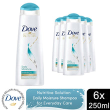 Load image into Gallery viewer, Dove Nutritive Solutions Shampoo Daily Moisture for Dry Hair 250ml, 6 Pack
