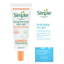 Load image into Gallery viewer, Simple Eye Gel Hydrating or Brightening for Tired &amp; Screen-Stressed Eyes25ml,3Pk