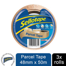 Load image into Gallery viewer, Sellotape Brown High-Strength Packaging Tape for Professional&amp;Office Use, 3Rolls