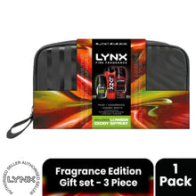 Load image into Gallery viewer, LYNX Fine Fragrance Cherry Spritz Washbag Collection Gift Set 3 piece, Choose Your Pack Size 1,2,3 or 4