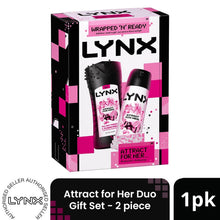 Load image into Gallery viewer, LYNX Attract for Her Duo Gift Set 2 piece, Choose Your Pack Size 1,2,3 or 4