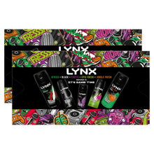 Load image into Gallery viewer, Lynx IT'S GAME TIME 48H Protection Body Spray Collection 5 Pcs Gift Set for Him
