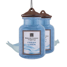 Load image into Gallery viewer, Swizzels English Candle Company EC2D3 Fresh Linen Car Air Freshener, Pack of 2