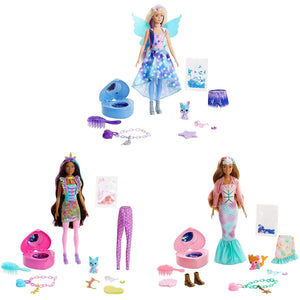 Barbie Colour Reveal Peel Unicorn Doll with 25 Accessories Toy Gift For Kids