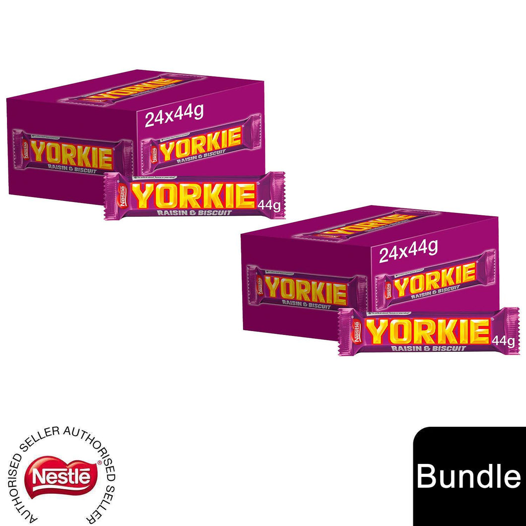 Nestle Chocolate Bar, Yorkie Chocolate Bar 24x44g (2 Pack)