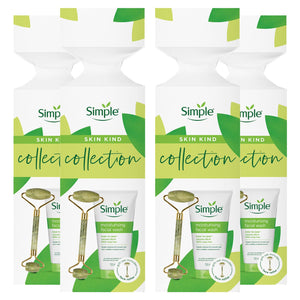 Simple Skin Kind Collection Facial Wash Gift Set for Her with Facial Jade Roller