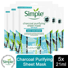 Load image into Gallery viewer, 5x of Simple Kind to Skin Moisturising &amp; Hydrating Sheet Mask with NaturalFibers