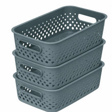 Load image into Gallery viewer, SmartStore Essence Large 11.4L Storage Basket, 3 Pack Organiser Bins, Underseas