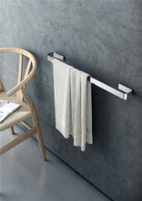 Load image into Gallery viewer, COSMIC Towel rail Light grey Installation with Screws Measures 3 x 6.5 x 60 cm