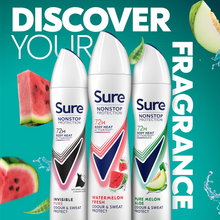 Load image into Gallery viewer, Sure Women Antiperspirant 72H Nonstop Protection Uplift&amp;Fresh Advance Deo, 3x250ml
