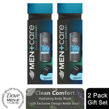 Load image into Gallery viewer, Dove Men+Care Clean Comfort Hydrating Bodywash Gift Set for Him with Ankle Socks
