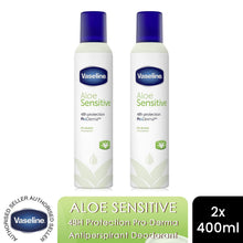 Load image into Gallery viewer, Vaseline Anti-Perspirant Deodorant Spray Aloe Sensitive Women 250ml, 2 Pack