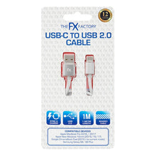 Load image into Gallery viewer, FX Nylon Braided USB Data Cable For Type C Smartphone Devices[Silver]