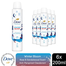 Load image into Gallery viewer, Dove Anti-Perspirant Deodorant Aerosol Limited Edition Winter Bloom 200ml, 6pk
