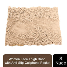 Load image into Gallery viewer, Unisex Elastic Anti-Chafing Thigh Band or Women's Lace Thigh Band with Pocket