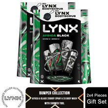 Load image into Gallery viewer, Lynx Africa &amp; Black Bumper Gift Set, Daily Freshness Kit with Spray &amp; Bodywash