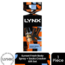 Load image into Gallery viewer, Lynx Sunset Spray + Socks Cracker Gift Set 1 piece, Choose your pack 1,2,3 or 4