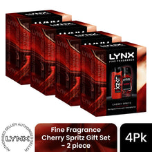 Load image into Gallery viewer, LYNX Fine Fragrance Cherry Spritz Gift Set 2 piece, Choose Your Pack Size 1,2,3 or 4