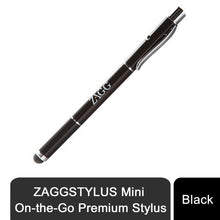 Load image into Gallery viewer, ZAGG Stylus Mini On-the-Go Premium Stylus Pen for Tablets &amp; Smartphones, Black