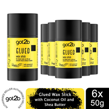 Load image into Gallery viewer, Got2b Glued Wax Stick 50g Strong Hold Hair Styling Stick, 6 Pack